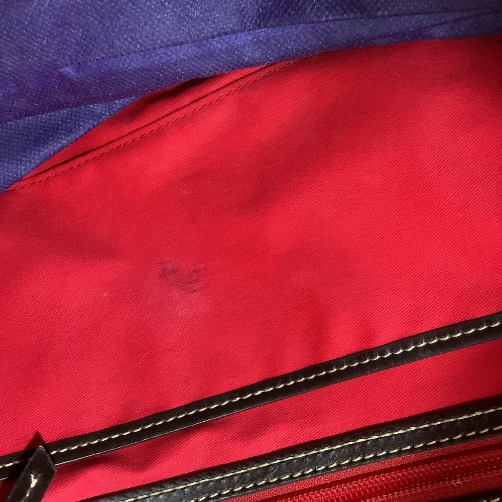 Large Dooney & Bourke Croc Design Leather Tote - PreOwned - Picture 7 of 9